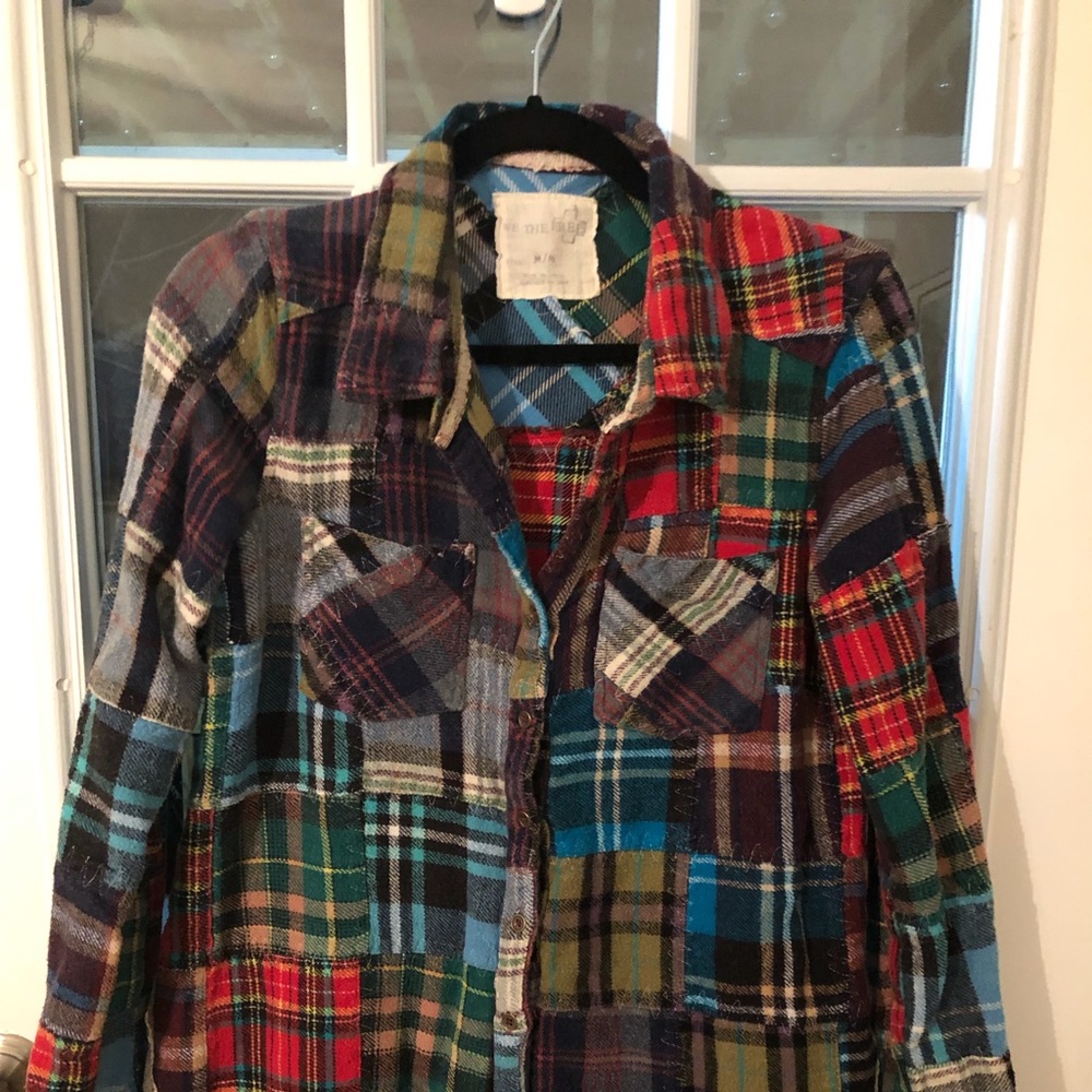 Free People plaid shirt